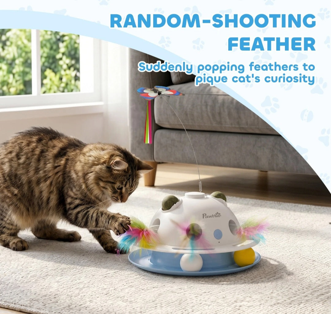 4-in-1 Interactive Cat Toys for Indoor Cats