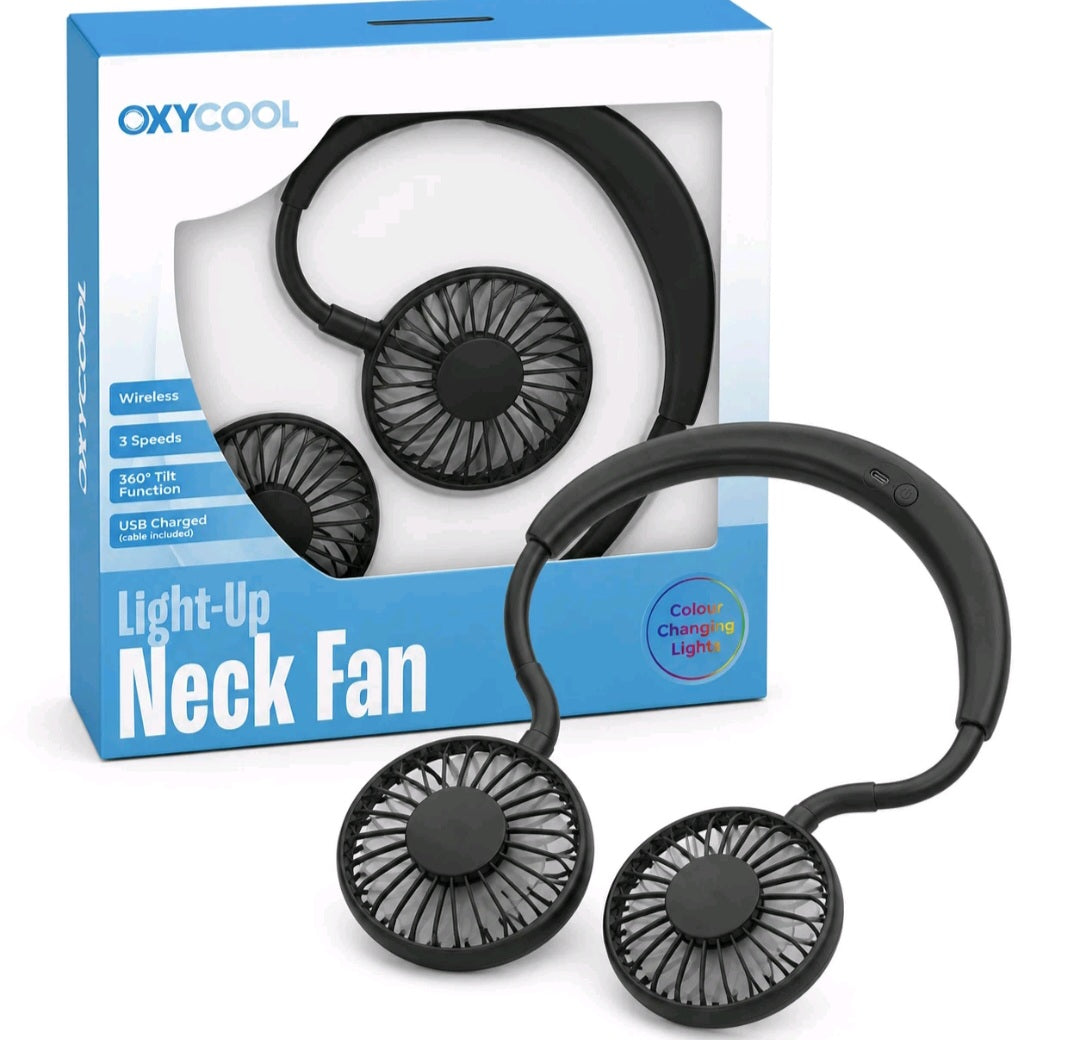 Light Up Neck Fans