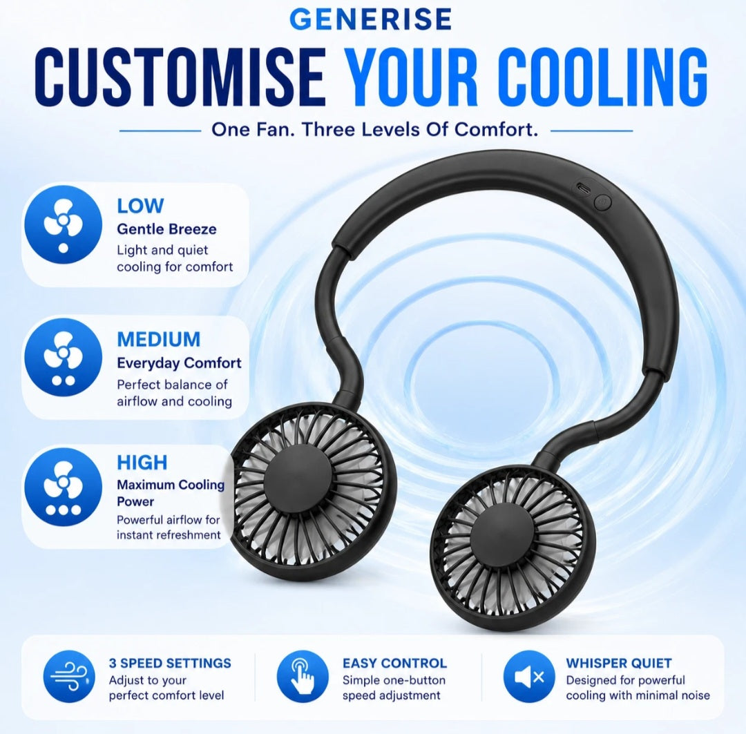 Light Up Neck Fans