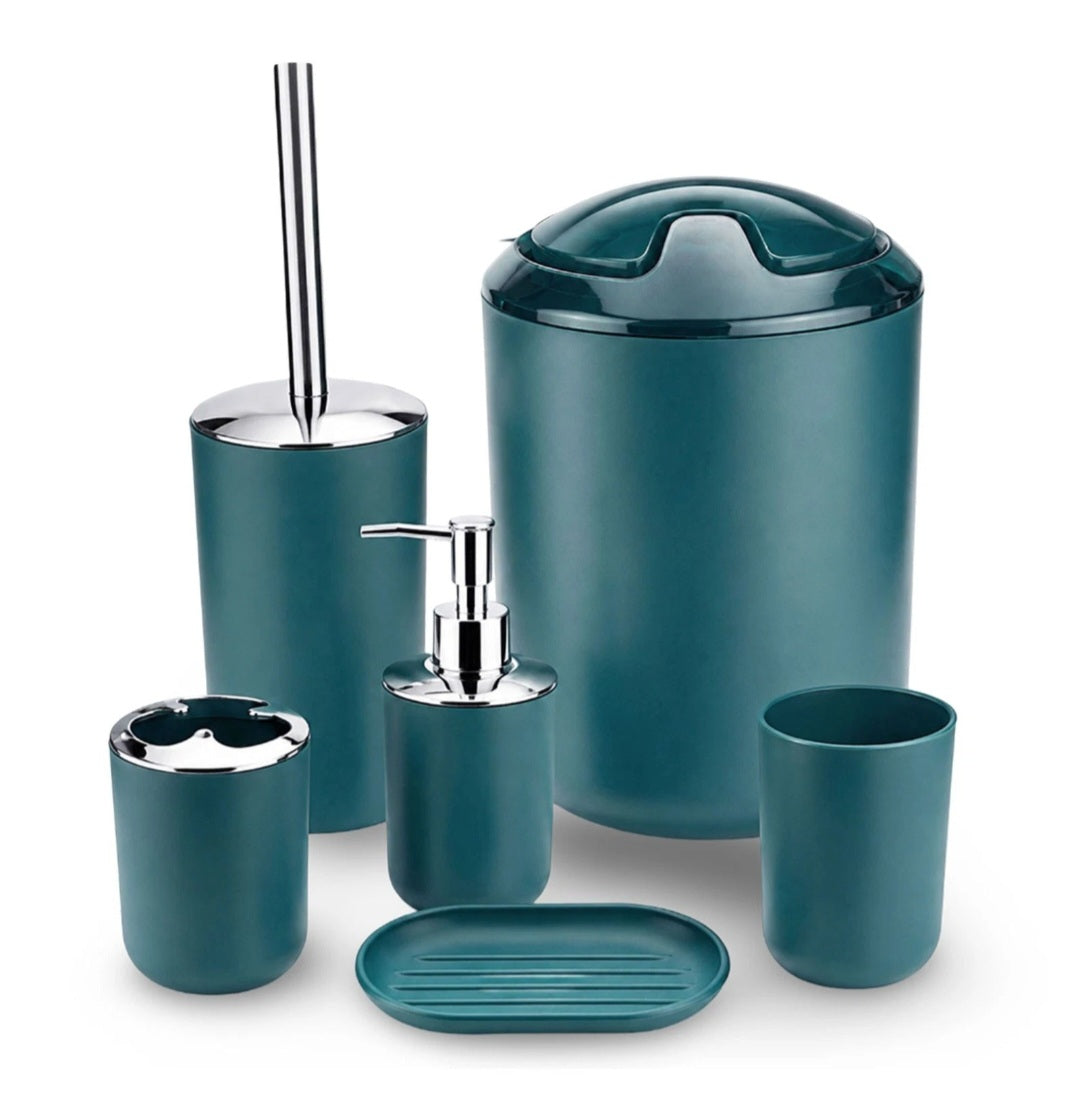 6 pc Bathroom Accessories Set