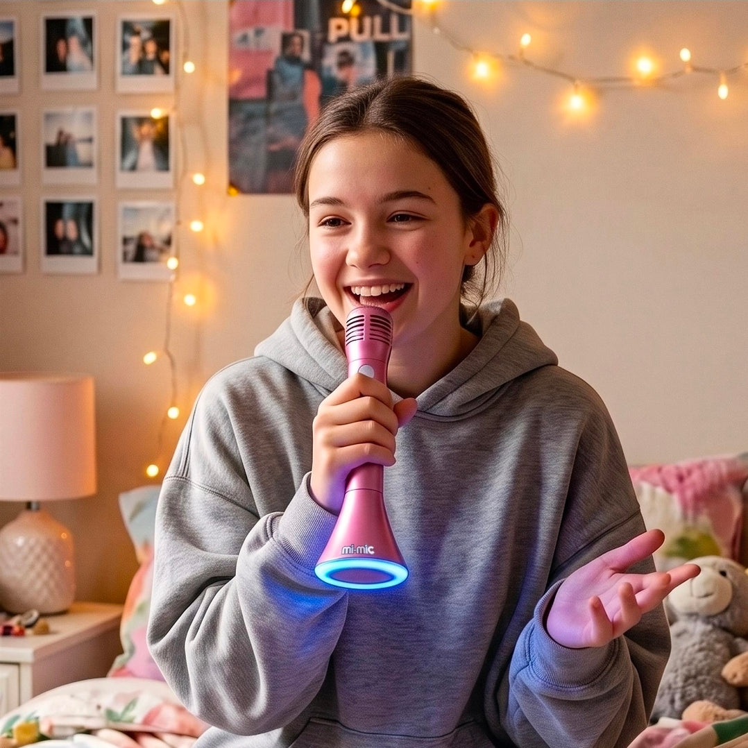 2-in-1 Kids Karaoke Microphones & Wireless Bluetooth Speakers for Singing