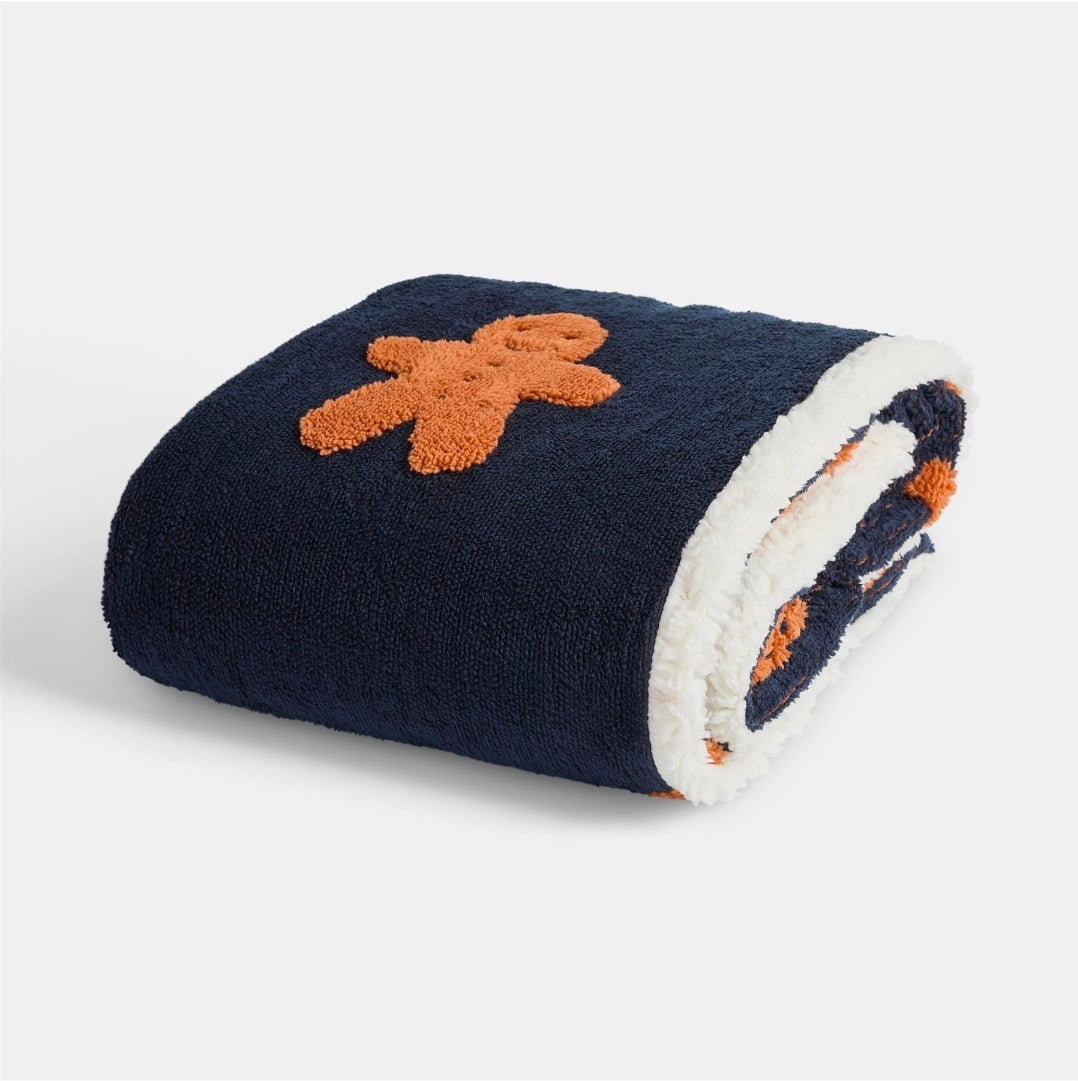 Tufted Gingerbread Throw