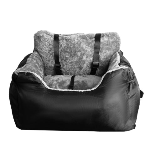 Car Pet Seat with Storage Pocket and Safety Leash