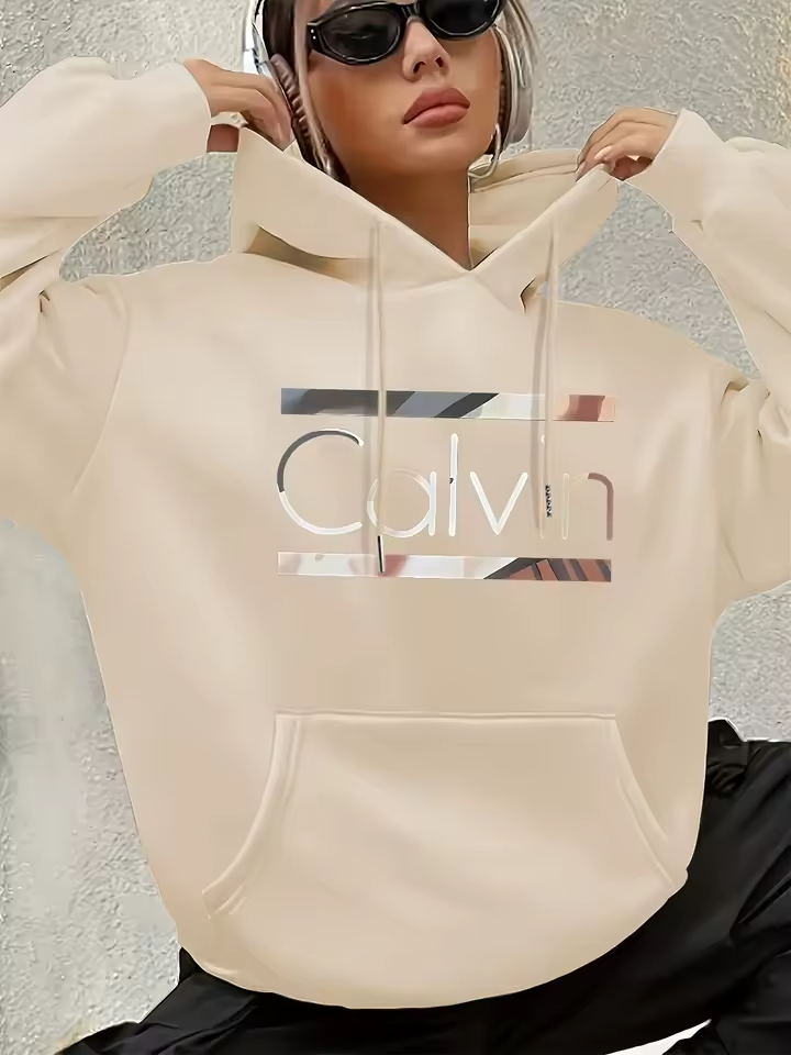 Vintage Inspired Letter Print Hoodie