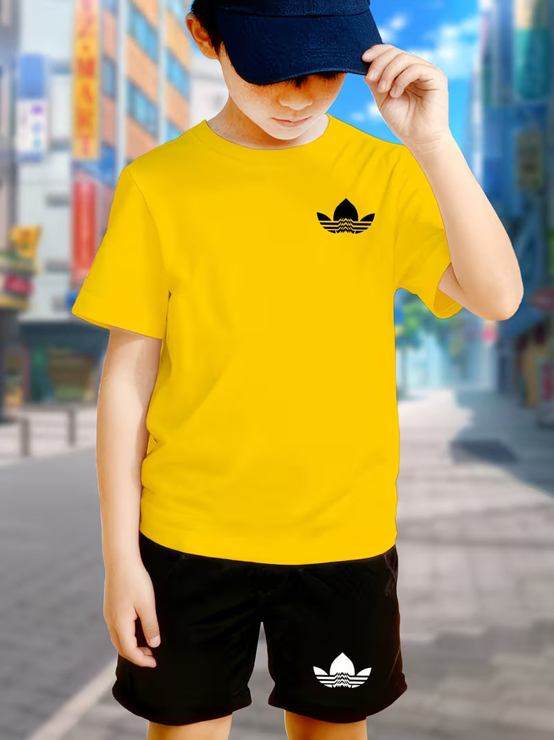Youth Boys' Casual Sport T-Shirt Set