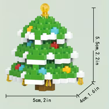 Mini Christmas Character Model Building Blocks Toy