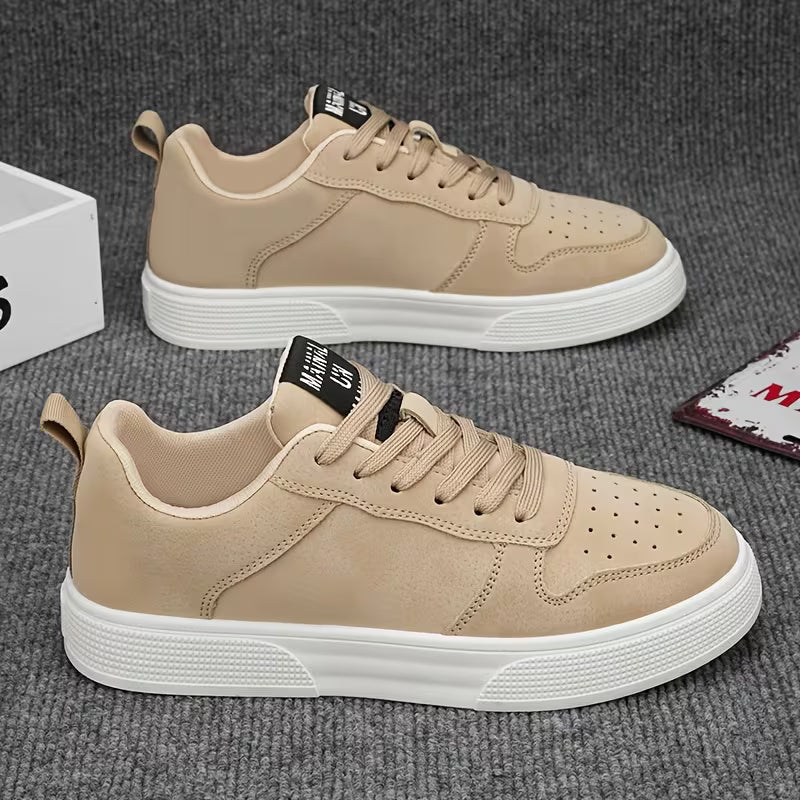 Plain Colored Low-Top Mens Trainers