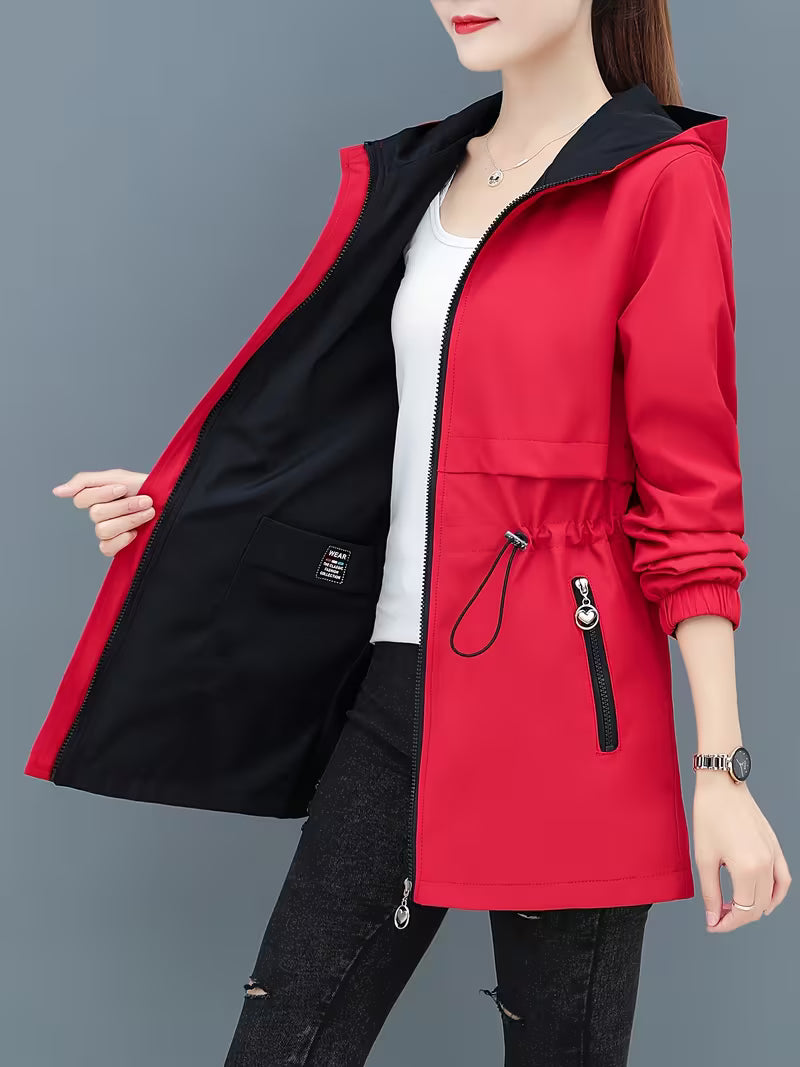 Reversible Women'S Trench Coat Jacket