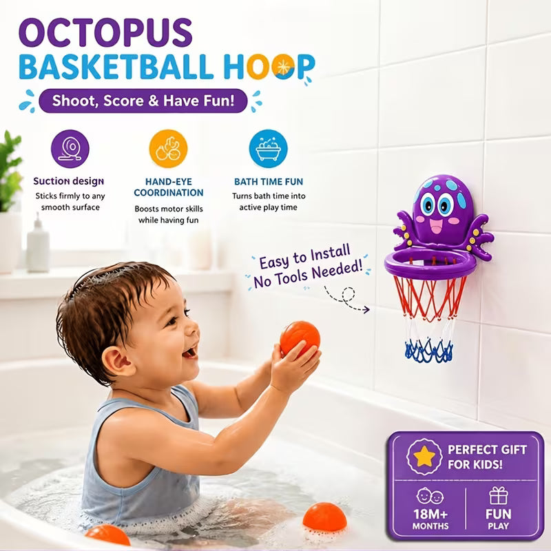 Bathtime Basketball Fun