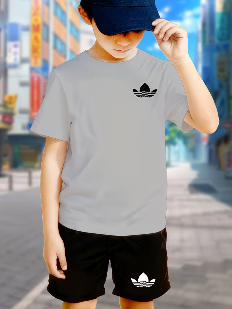 Youth Boys' Casual Sport T-Shirt Set