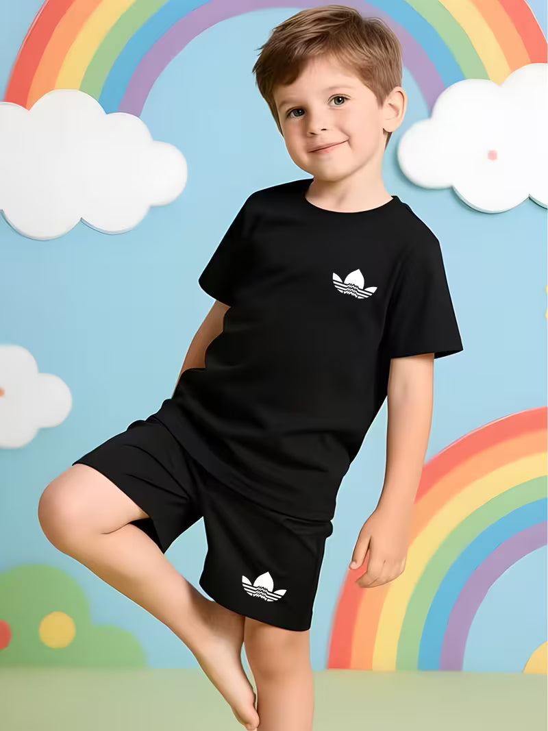 Youth Boys' Casual Sport T-Shirt Set