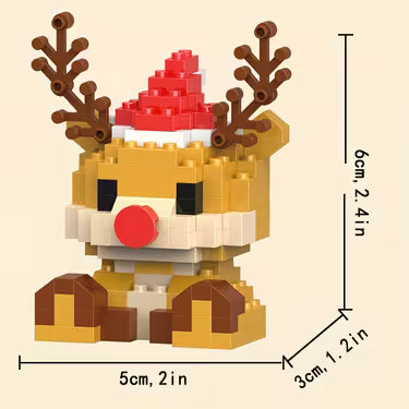 Mini Christmas Character Model Building Blocks Toy