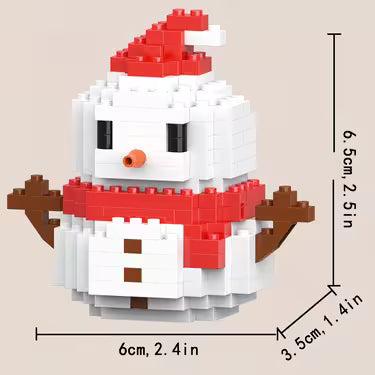 Mini Christmas Character Model Building Blocks Toy