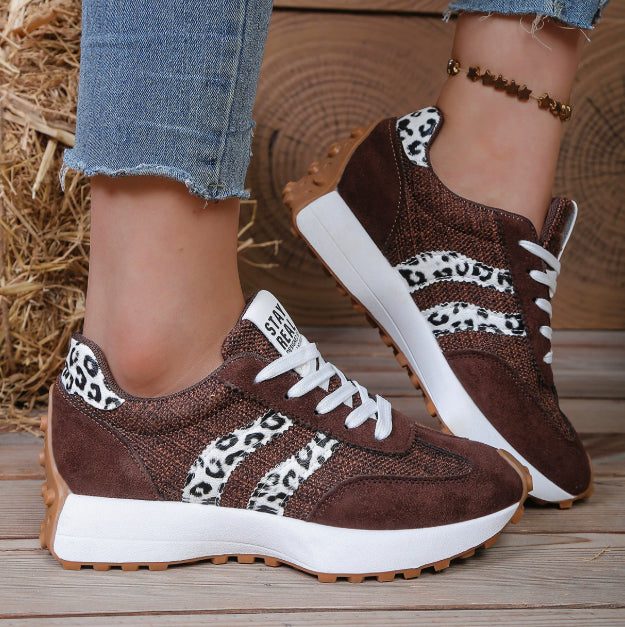 Stripe Lace-up Women's Trainers