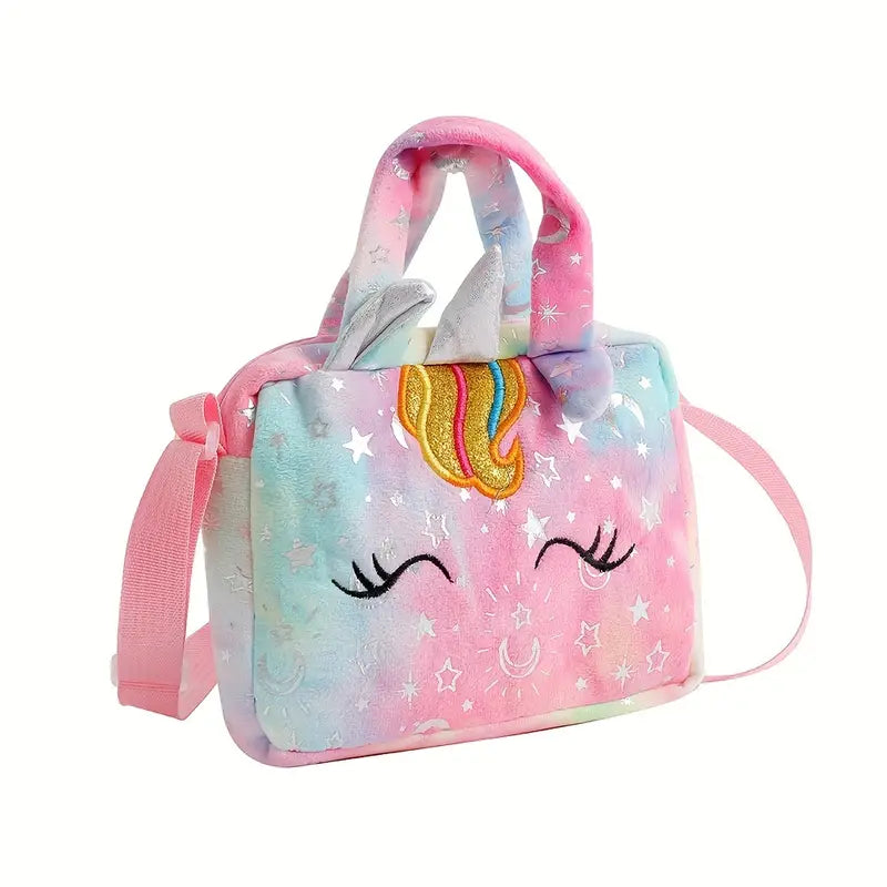 Cute Unicorn Corderoy Shoulder Bag