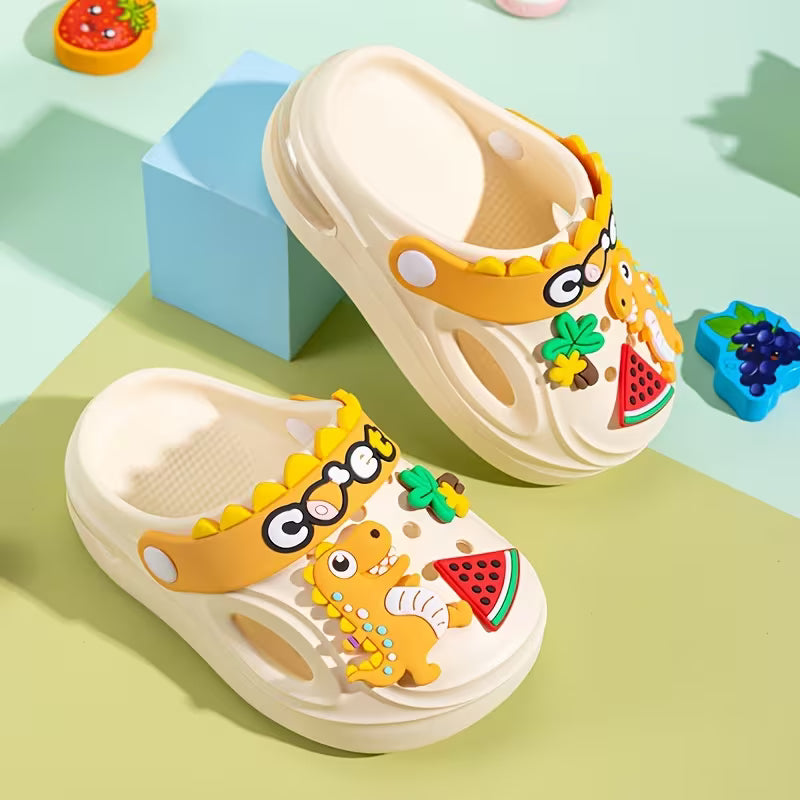 Dinosaur Cartoon Children's Clogs