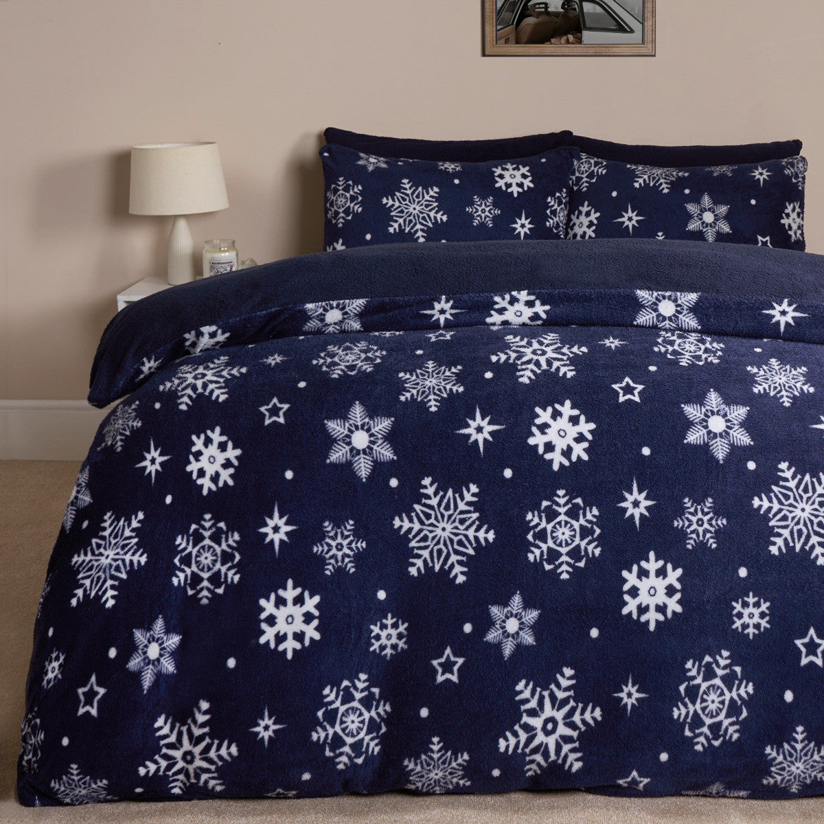 Snowflake Teddy Duvet Cover Set