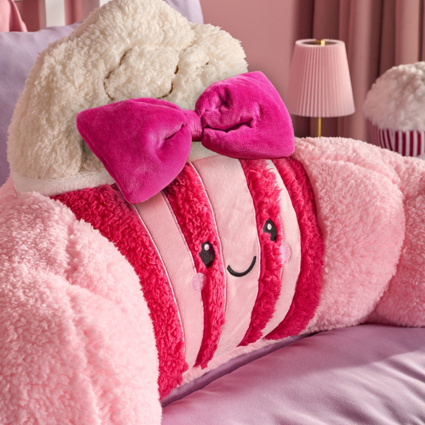 Paisley The Popcorn Cuddle Cushion - Hot Pink