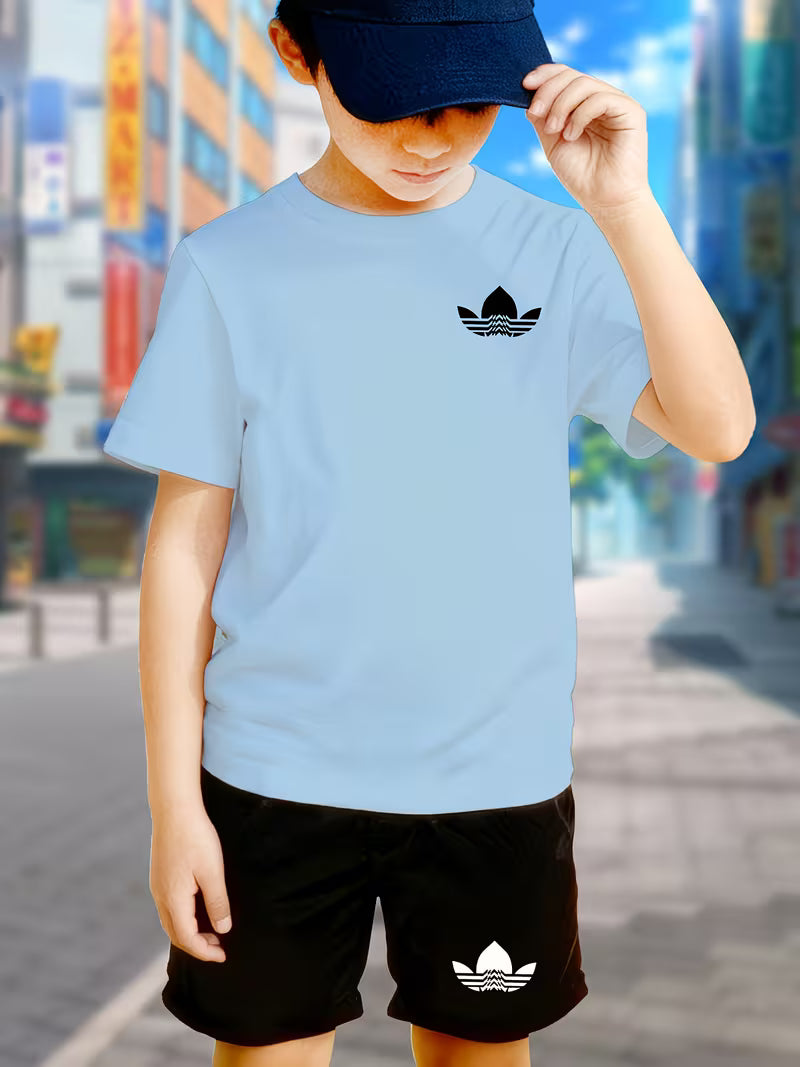 Youth Boys' Casual Sport T-Shirt Set