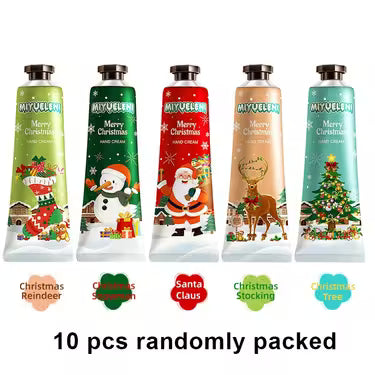 10 pc Random Merry Christmas Hand Cream Gift Set
