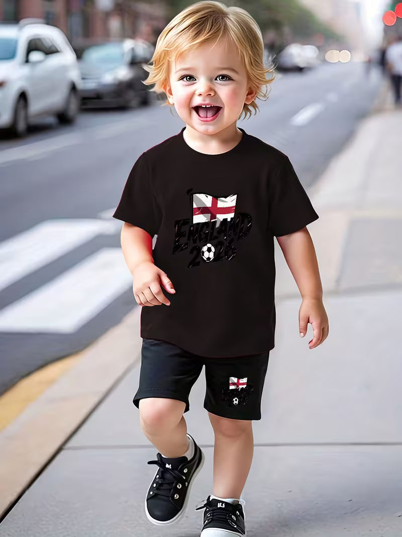England Flag Baby Boy Set