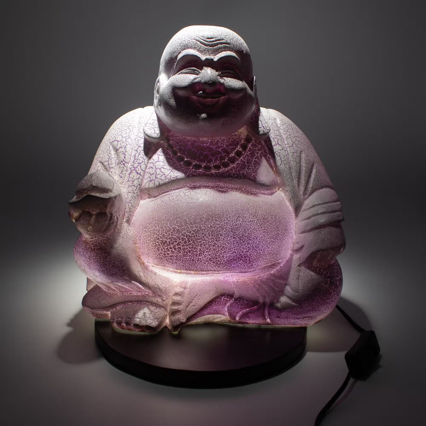 Laughing Buddha Lamp Dragonfruit - Round Stand
