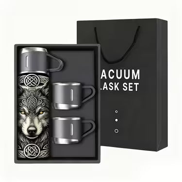 16oz Viking Wolf Stainless Steel Vacuum Insulated Cup Set