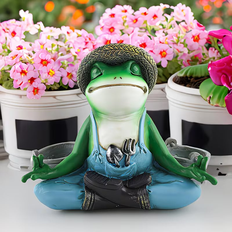 Farming Frog Ornament