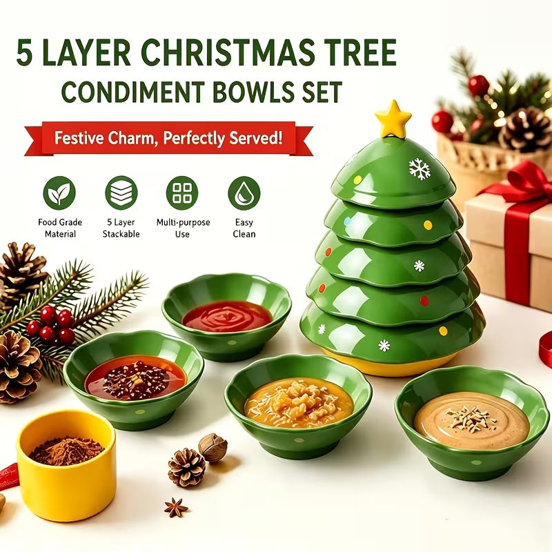 Christmas Tree Stackable Snack Bowl