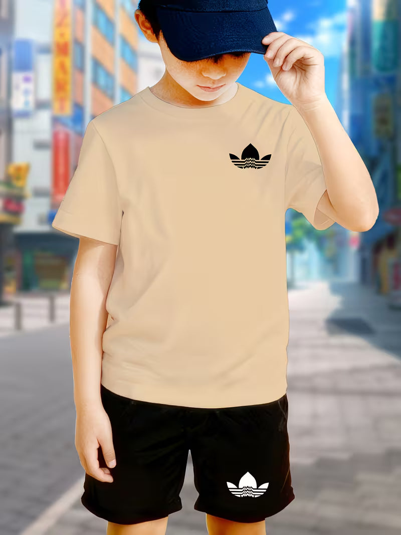 Youth Boys' Casual Sport T-Shirt Set