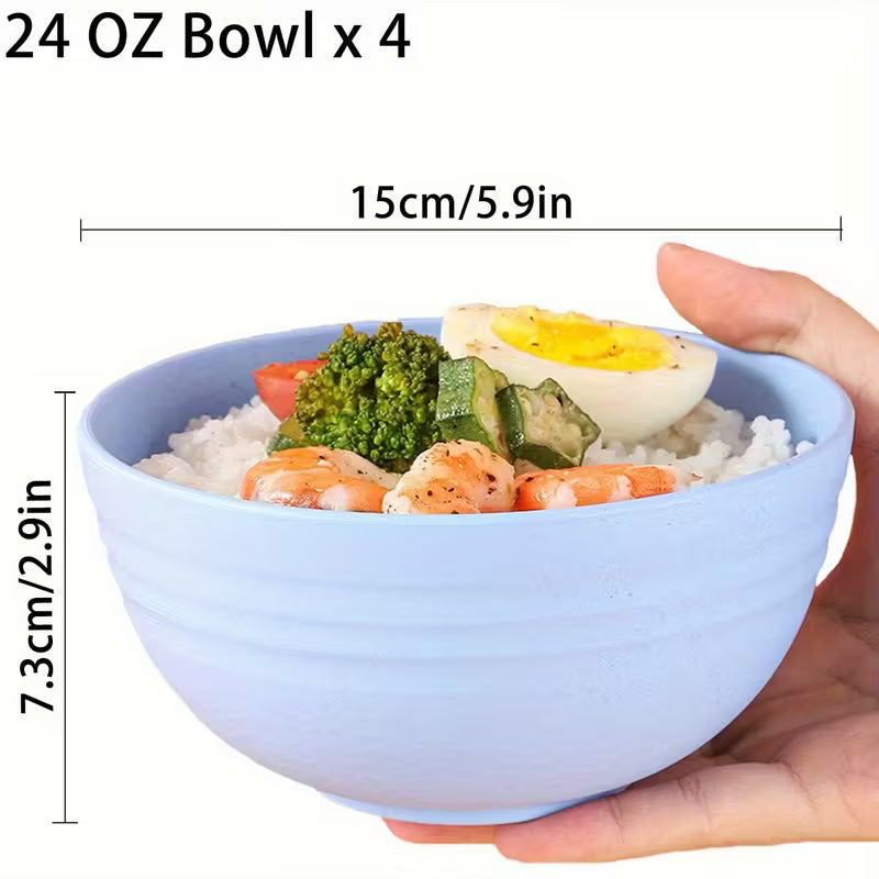 4pcs Non-Breakable Cereal Bowl Set