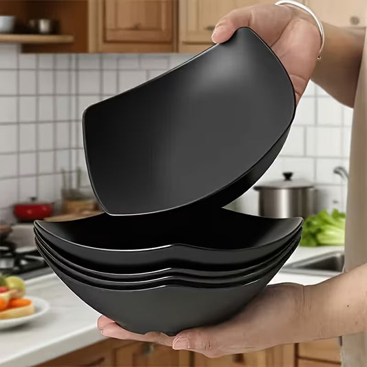 Set of 4 Plastic Salad Bowls