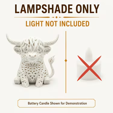 Highland Cow Lampshade