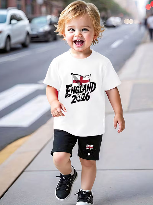 England Flag Baby Boy Set