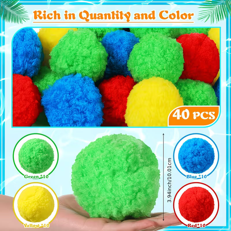 40 Sponge Water Balloon Set