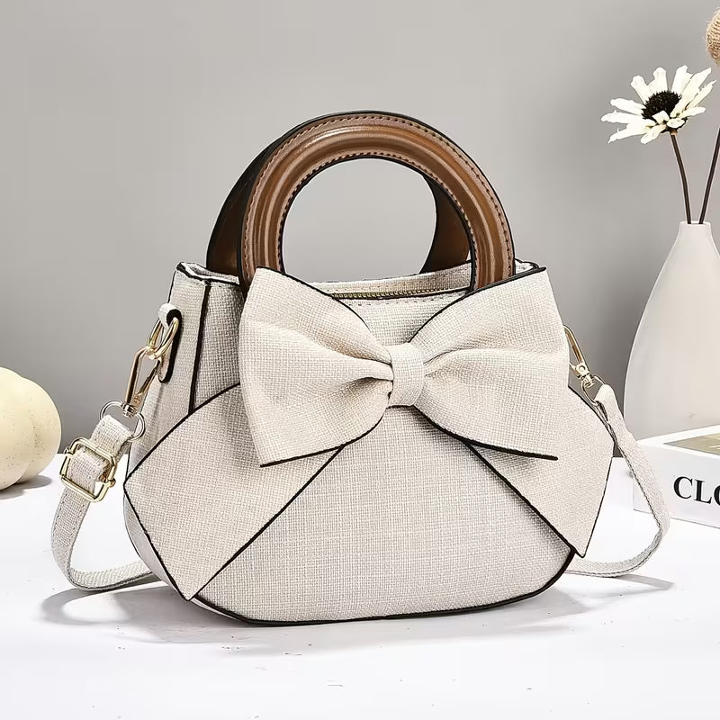 Fashion Bowknot Versatile Minimalist Women's Handbag