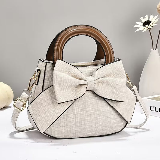 Fashion Bowknot Versatile Minimalist Women's Handbag