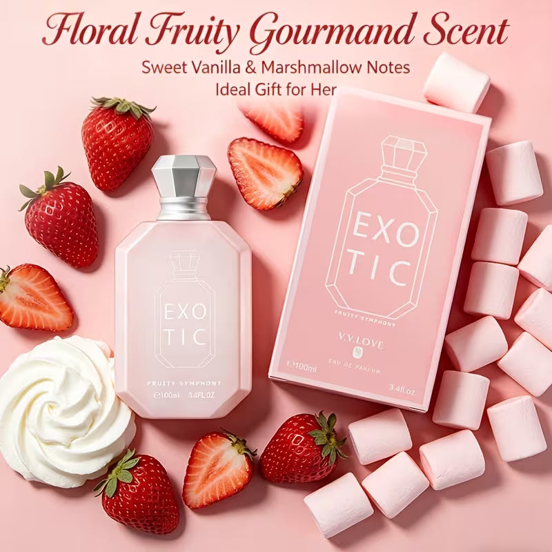 EXOTIC Fruity Gourmand Perfume for Women, 100ml