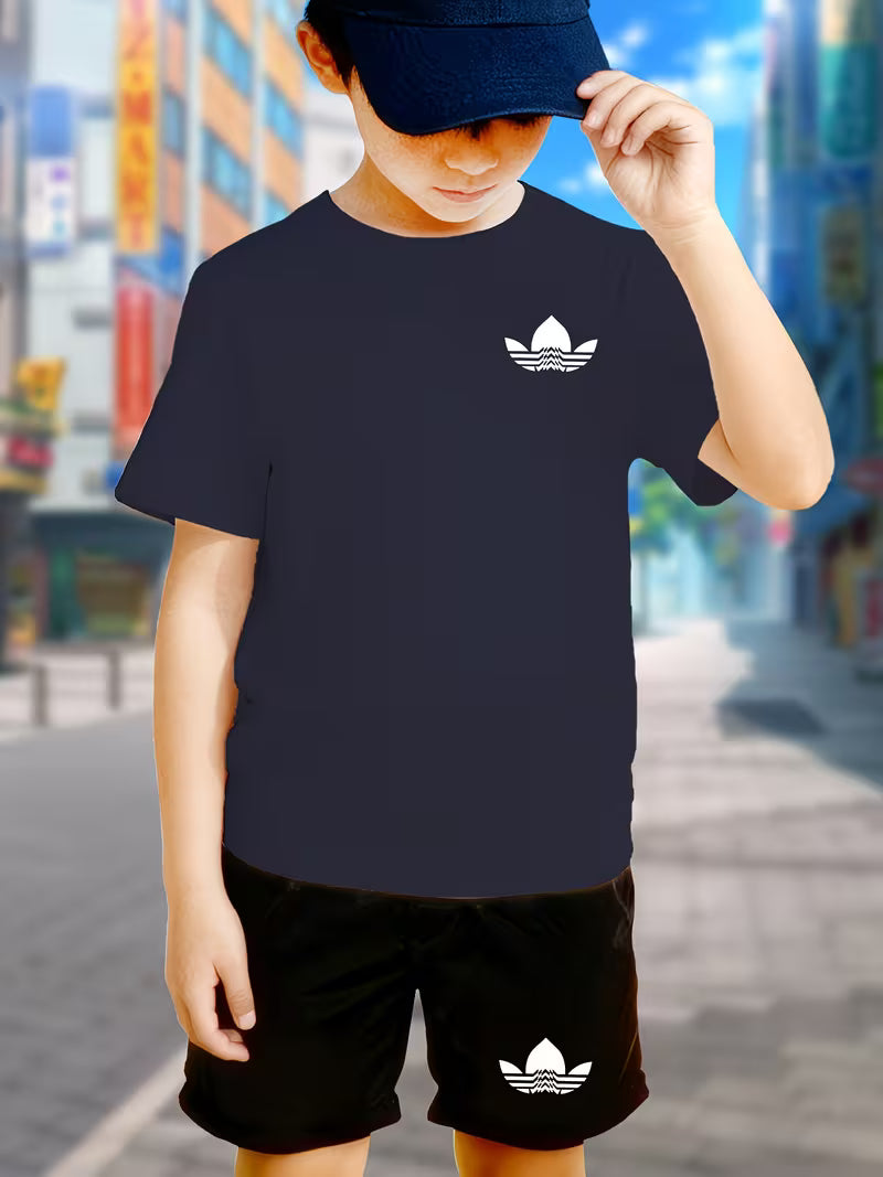 Youth Boys' Casual Sport T-Shirt Set