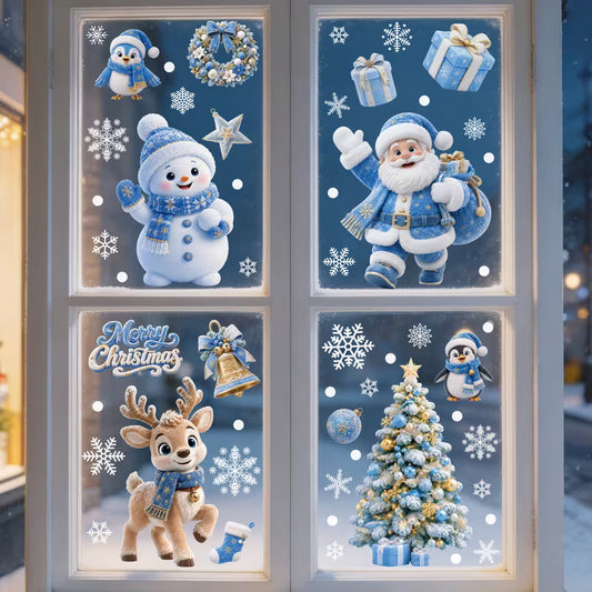 53pcs Christmas Window Stickers
