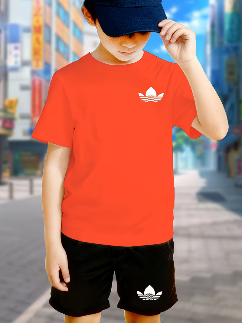 Youth Boys' Casual Sport T-Shirt Set
