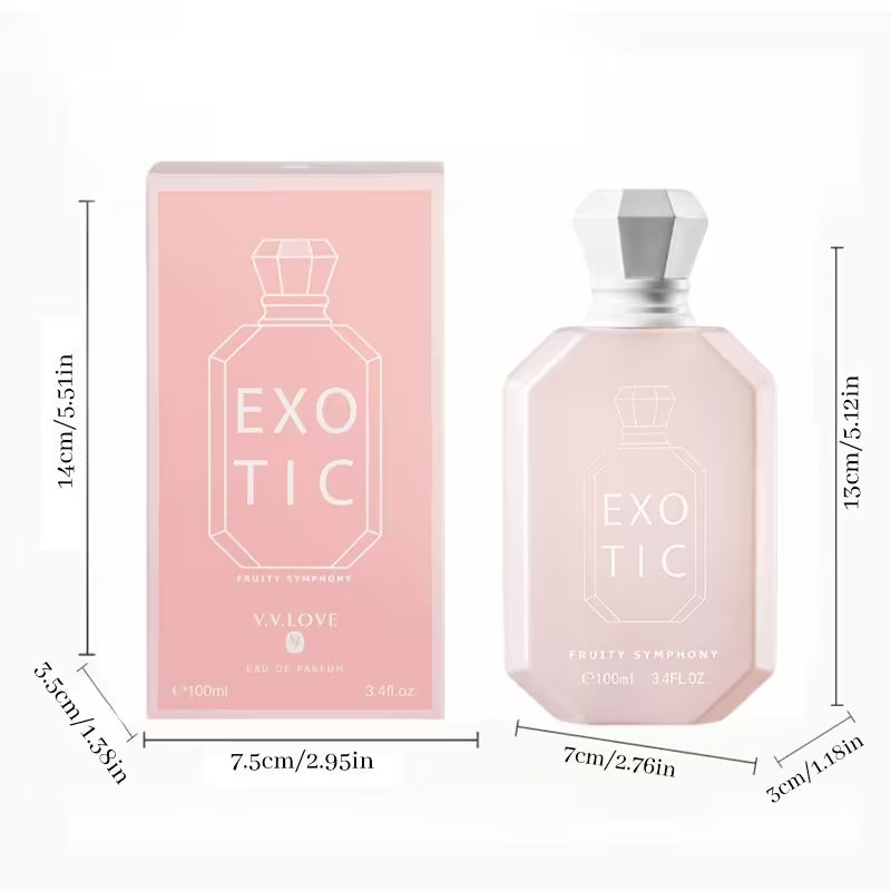 EXOTIC Fruity Gourmand Perfume for Women, 100ml