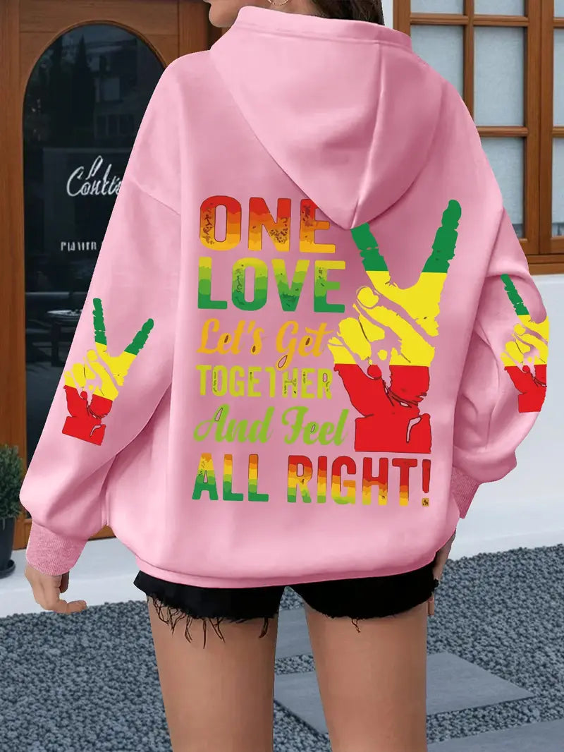 Women's Plus Size Black History Month Graphic Hoodie