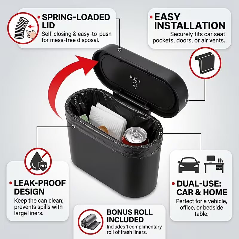 4pcs Car Trash Can