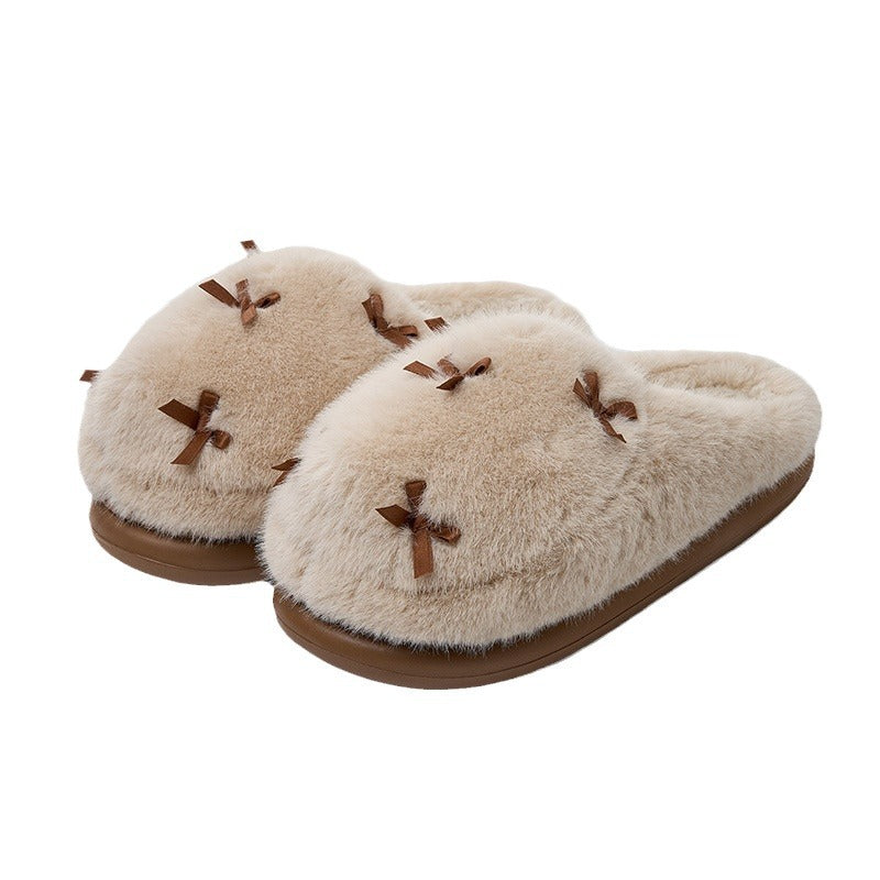 Women's Cute Butterfly Bow Home Slippers