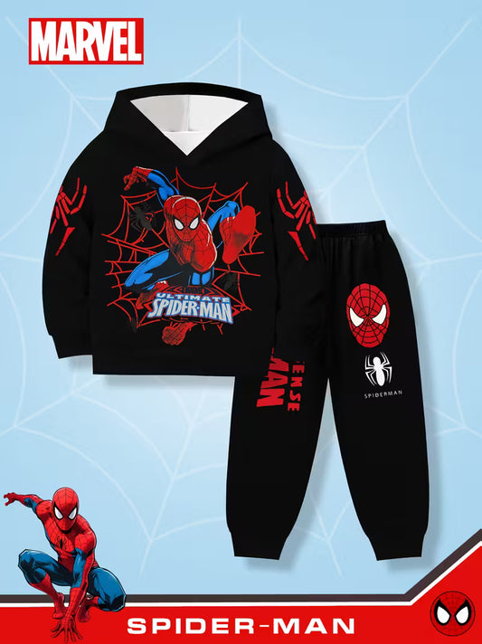 Boys' Autumn Spiderman Hoodie and Jogger Set