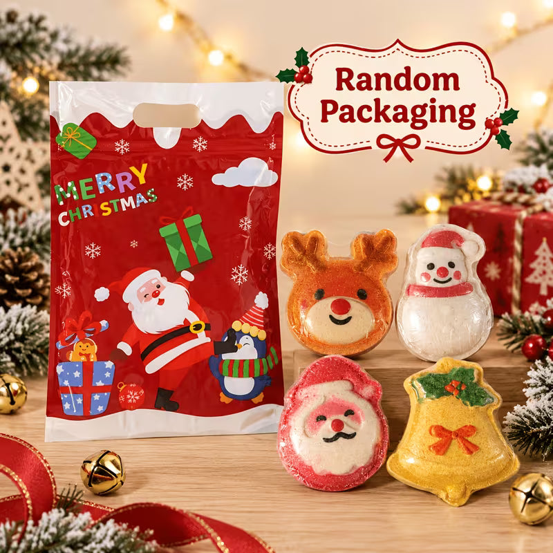 4 PC Christmas Bath Bombs Gift
