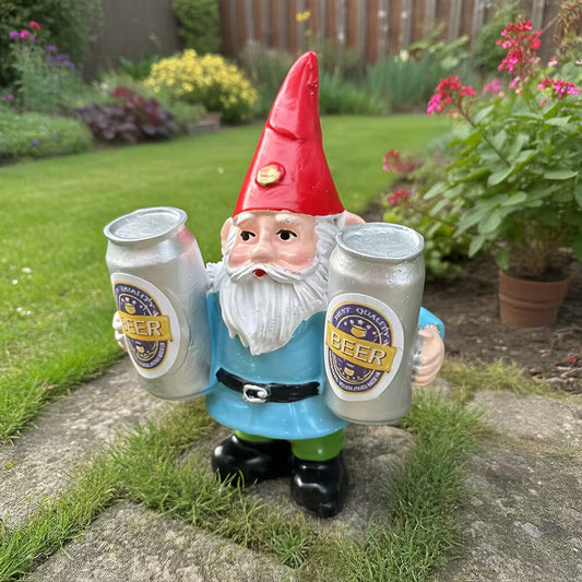 Gnome Holding a Beer