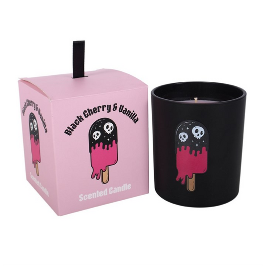 Black Cherry & Vanilla Scented Candle