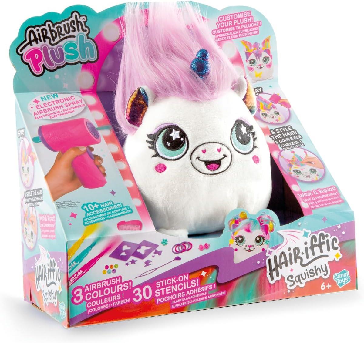 Airbrush Hair'iffic Squish Pal Plush Toy